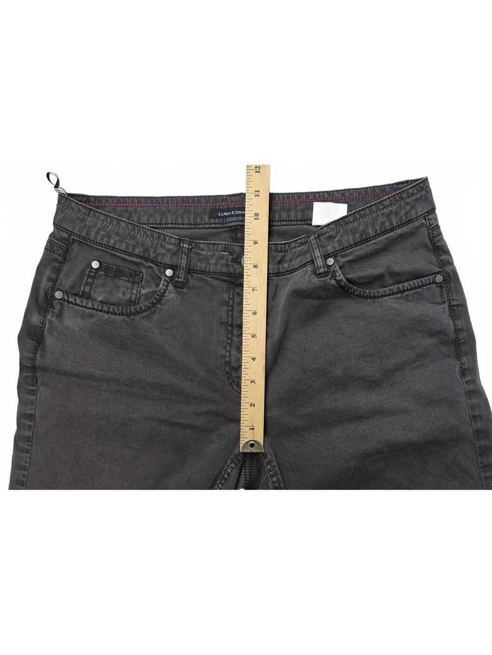 Luisa Cerano Cocoa Brown Straight Leg Jeans -Made in Italy I Size 12 Cotton 98% - Picture 10 of 11